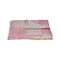 Laddha Home Designs Pink and White Checkered Handmade Throw Blanket 50" x 70"